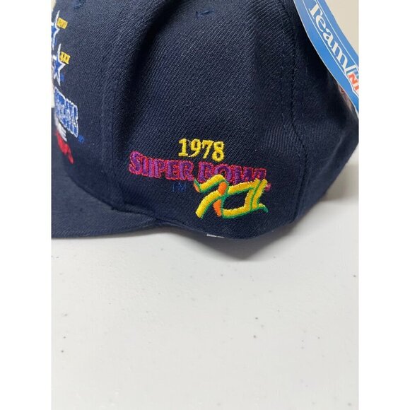 NEW VTG 90s Dallas Cowboys 5X Super Bowl Champions Annco Hat Cap NOS Wool Blend - Picture 9 of 15